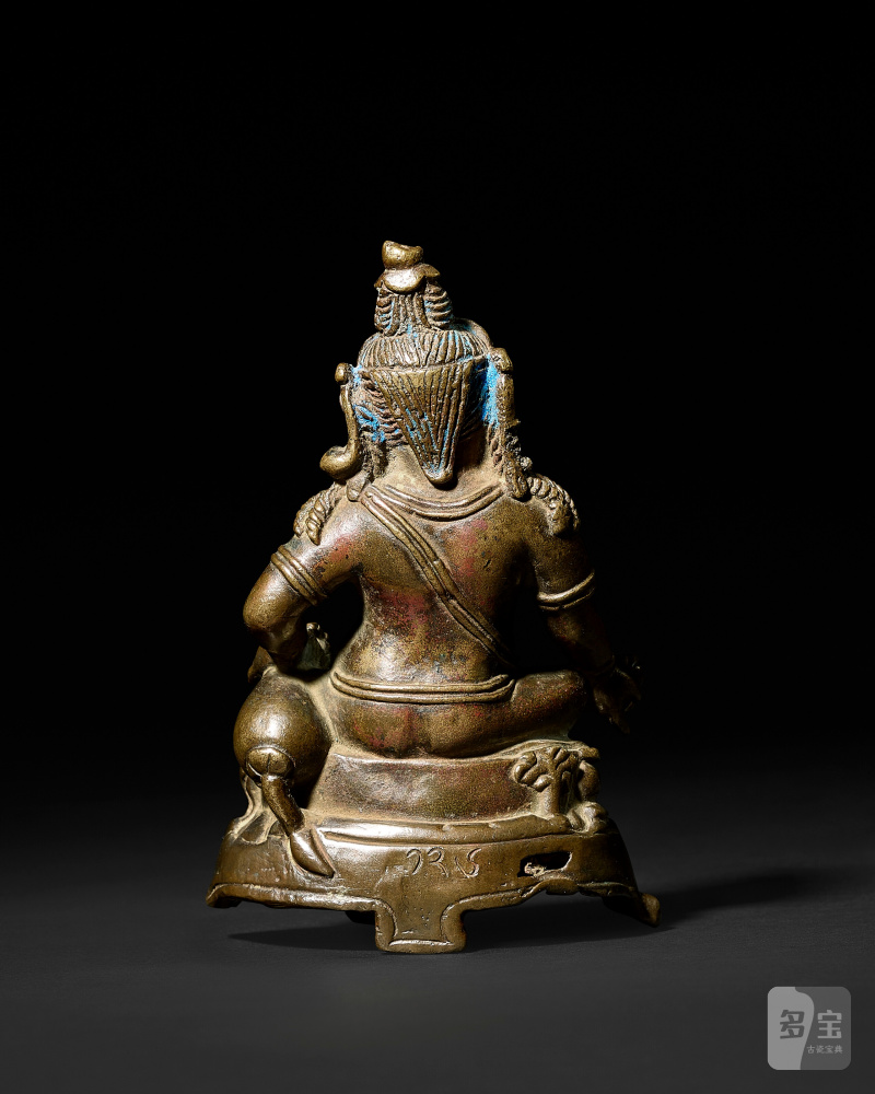 STATUE DE JAMBHALA EN BRONZE  TIBET, XIVE SIÈCLE - 图4